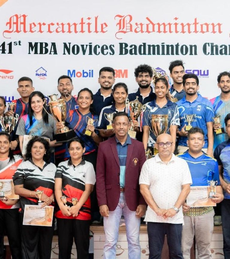Ranathunga and Herath Crowned Champions at 41st MBA Novices Badminton Championship